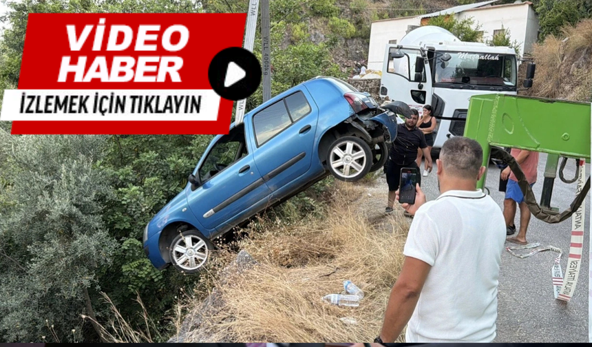Mucize kurtuluş; Uçurumda asılı kaldı