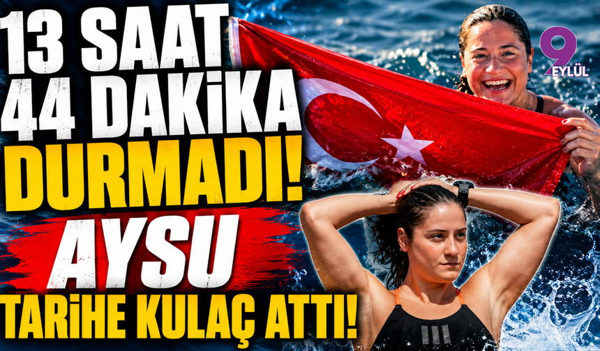 Türk spor tarihinde bir ilk daha: Aysu tarihe kulaç attı