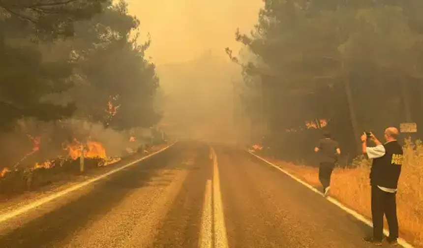 Foça’daki yangın kontrol altında