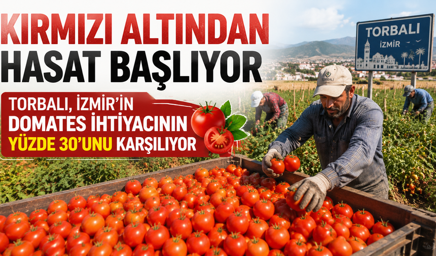 Kırmızı altından hasat başlıyor: Torbalı, İzmir’in domates ihtiyacının yüzde 30’unu karşılıyor