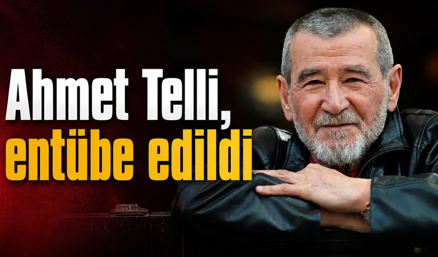 Şair Ahmet Telli entübe edildi