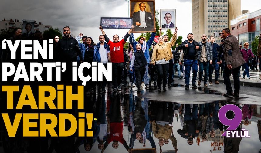 'Yeni Parti' için tarih verdi!