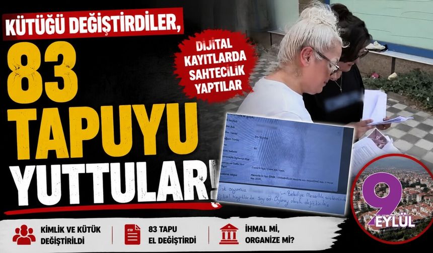 Kütüğü değiştirdiler 83 tapuyu yuttular!