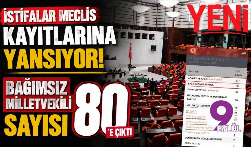 İstifalar Meclis kayıtlarına yansıyor