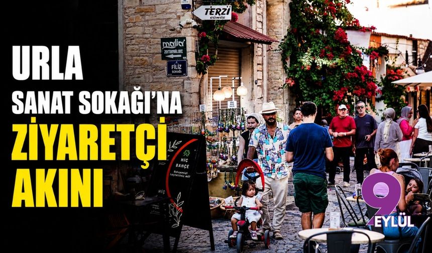 Urla Sanat Sokağı'na ziyaretçi akını