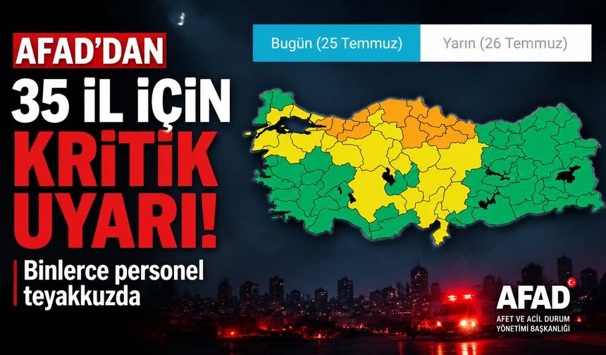 AFAD'dan 35 il için kritik uyarı: Binlerce personel teyakkuzda!