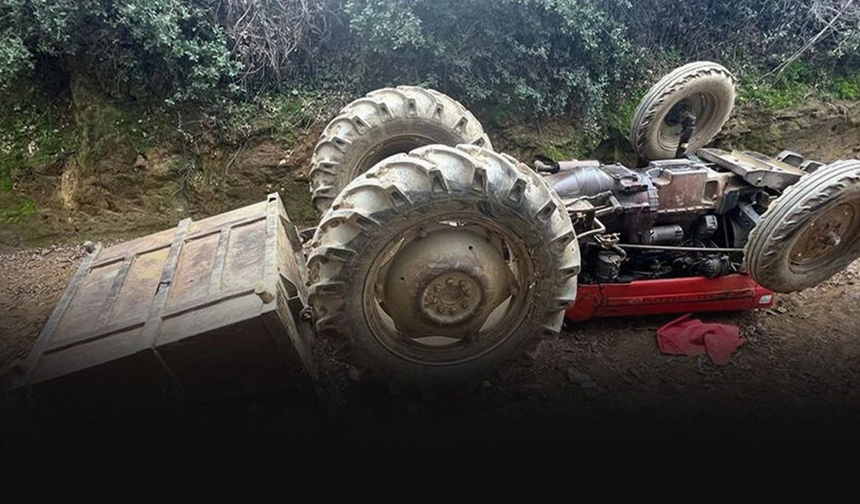 İzmir'de kontrolden çıkan traktör devrildi: 16 yaşındaki sürücü yaralandı