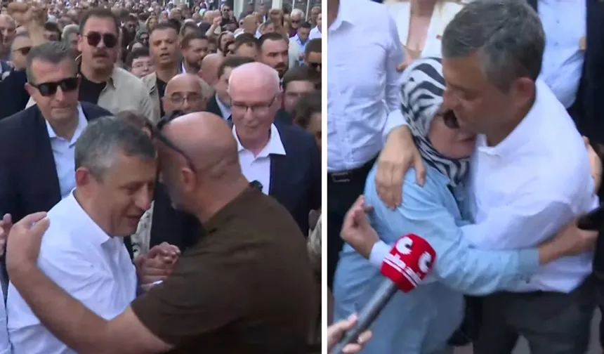 Özgür Özel'in yürüyüşünde duygulandıran anlar: 'Beni CHP'li yaptınız'
