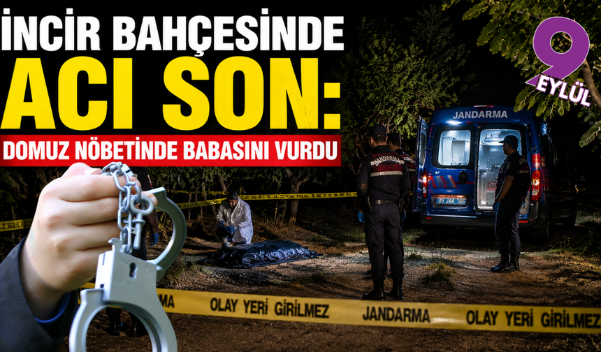 İncir bahçesinde acı son: Domuz nöbetinde babasını vurdu