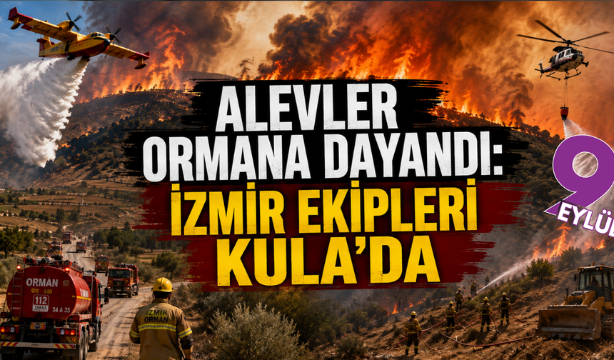 Manisa’daki yangına İzmir’den müdahale!