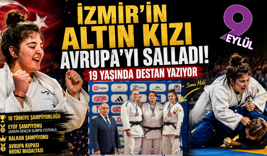 İzmirli Sema Mete Avrupa’da kürsüde: Hedef olimpiyat madalyası
