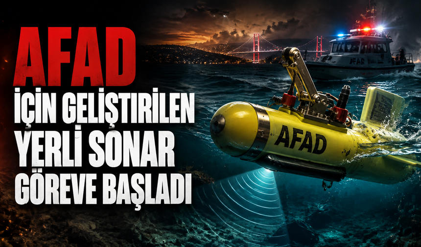 AFAD İçin Geliştirilen Yerli Sonar Göreve Başladı