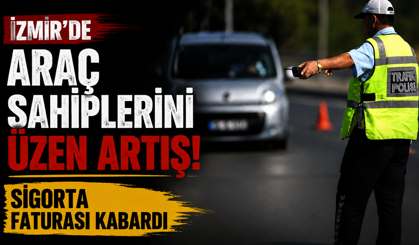 İzmir’de araç sahiplerini üzen artış: Sigorta faturası kabardı