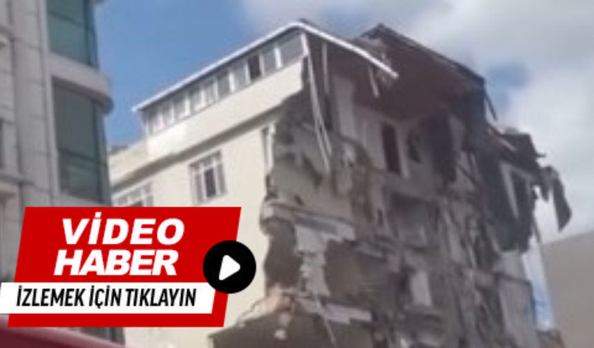 Dört katlı bina çöktü!