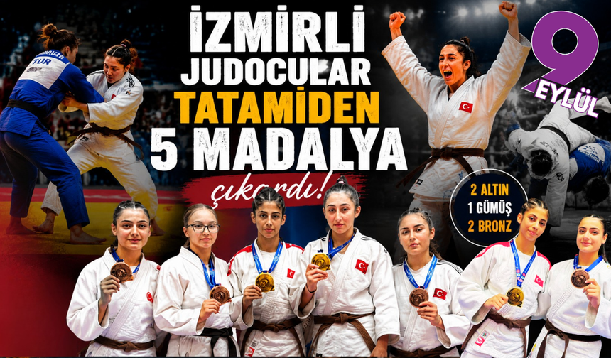 İzmirli judoculardan uluslararası turnuvada 5 madalya
