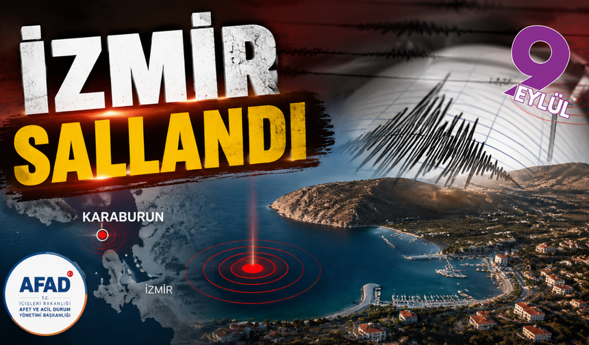 İzmir açıklarında 3.7 büyüklüğünde deprem