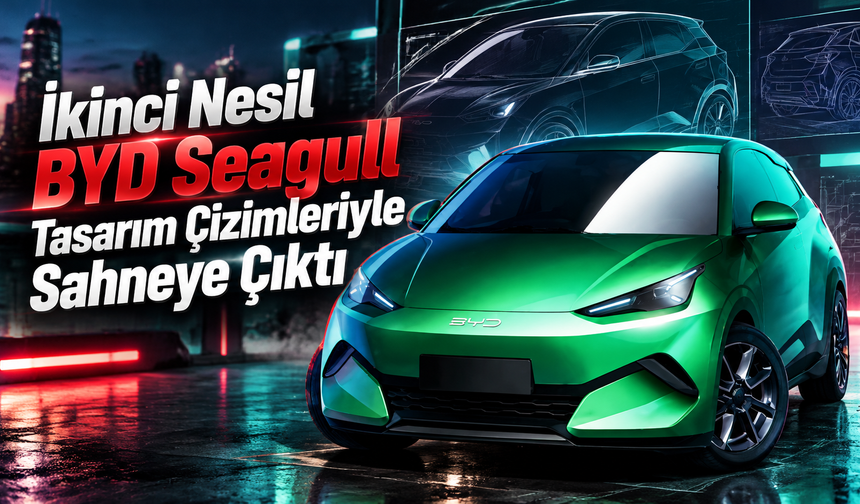 BYD Seagull Tasarım Çizimleriyle Sahneye Çıktı