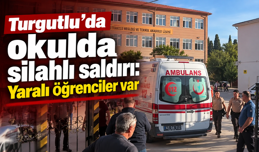Turgutlu’da okulda silahlı saldırı: Yaralı öğrenciler var