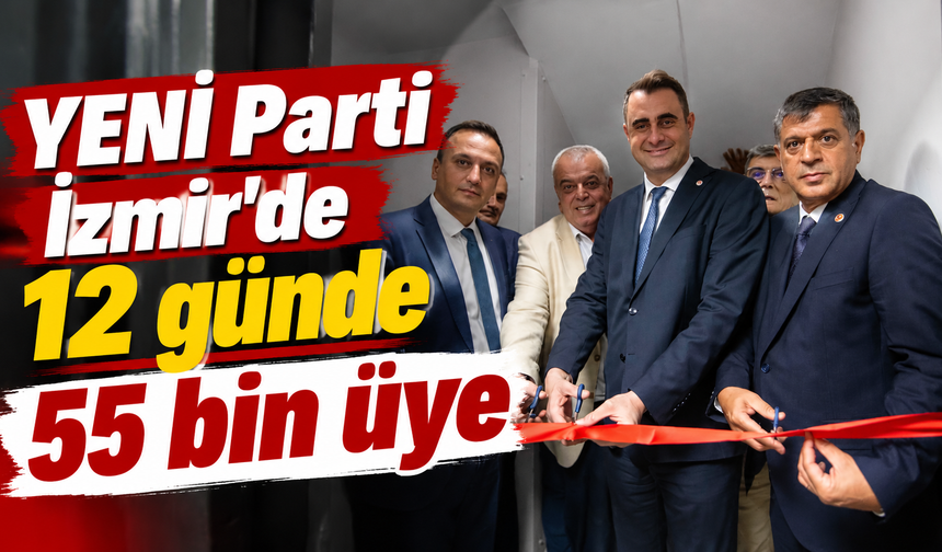 YENİ Parti İzmir İl Başkanı Çağatay Güç: "İzmir'de 12 günde 55 bin üye yaptık"