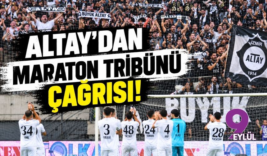 Altay'dan maraton tribünü çağrısı