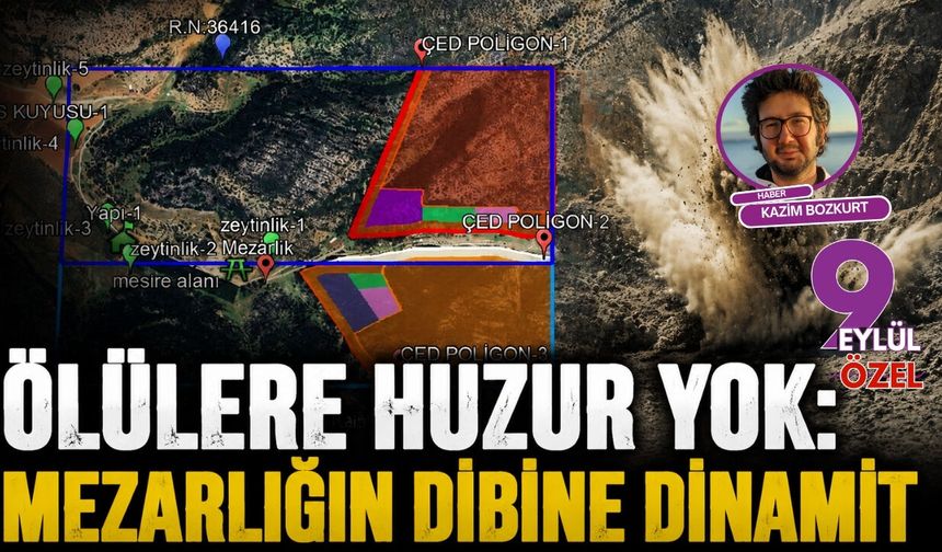 Ölülere huzur yok: Mezarlığın dibine dinamit