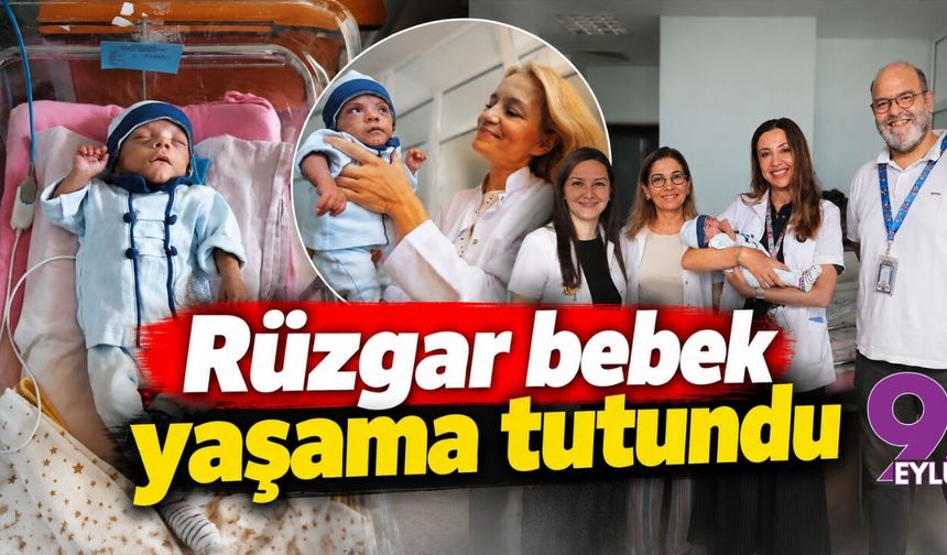 Rüzgar bebek yaşama tutundu