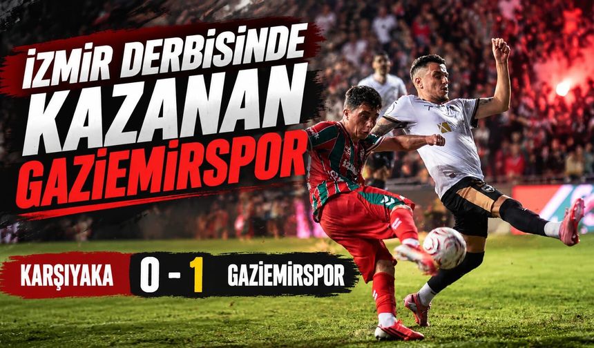 İzmir derbisinde kazanan Gaziemirspor