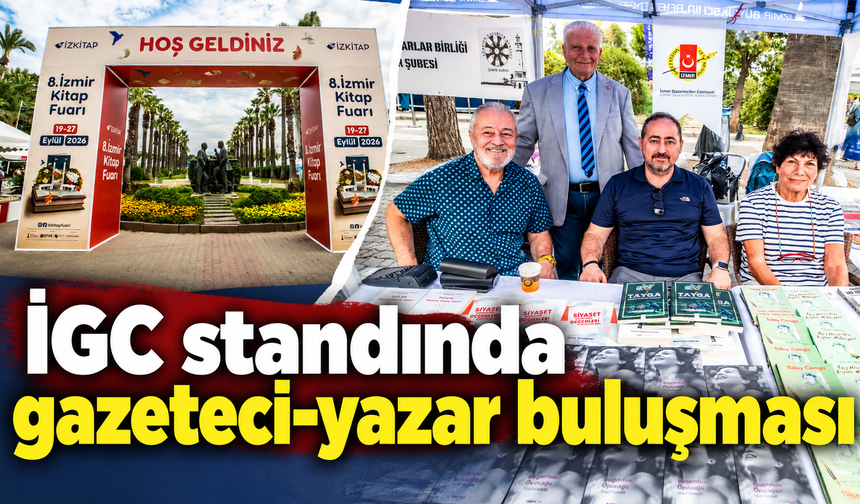İGC standında gazeteci-yazar buluşması