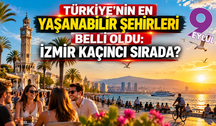 Türkiye’nin en yaşanabilir kentleri açıklandı: İzmir zirvedeki yerini korudu