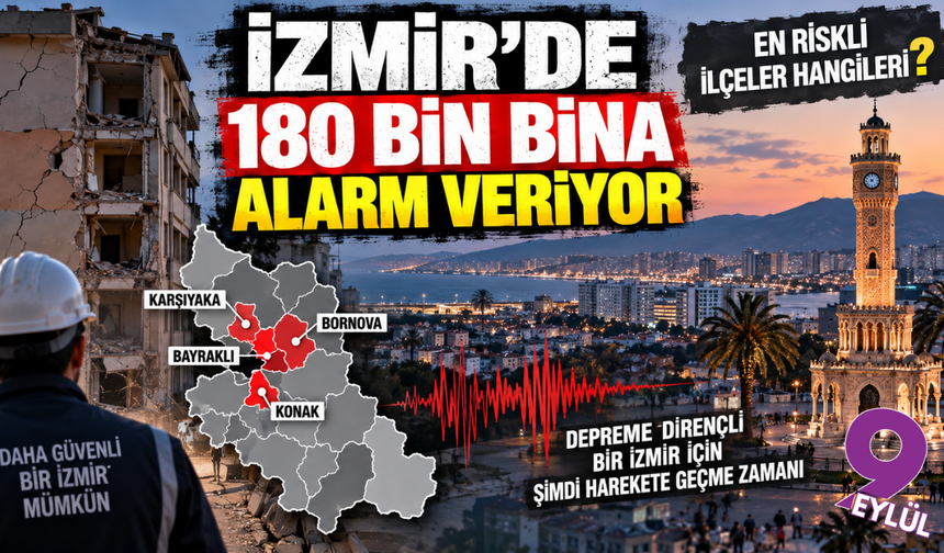 İzmir’de deprem alarmı: 180 bin bina çok yüksek risk grubunda