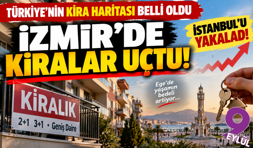 İzmir’de kiralar 33 bin TL’yi aştı: Türkiye’nin en pahalı şehirleri arasında