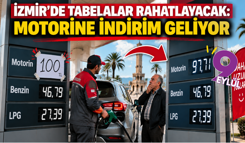 İzmir’de motorine indirim geliyor: Litre fiyatı 97 liraya düşecek