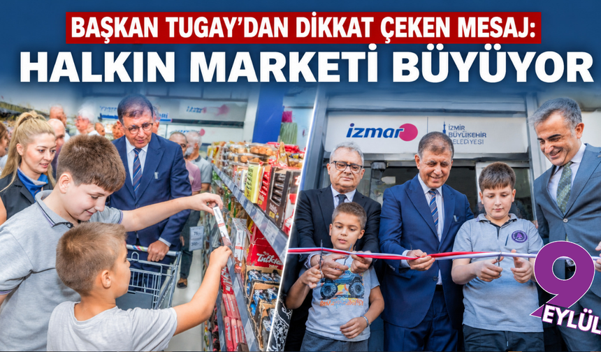 İZMAR 25’inci mağazasını açtı: “Halkın zincir marketi büyüyor”