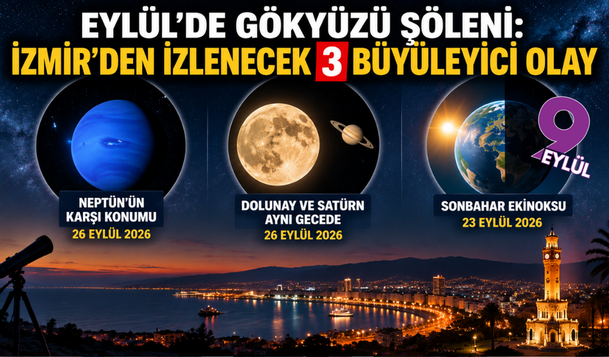 Gökyüzü hareketleniyor: Eylül ayında İzmir’den izlenebilecek 3 astronomi olayı
