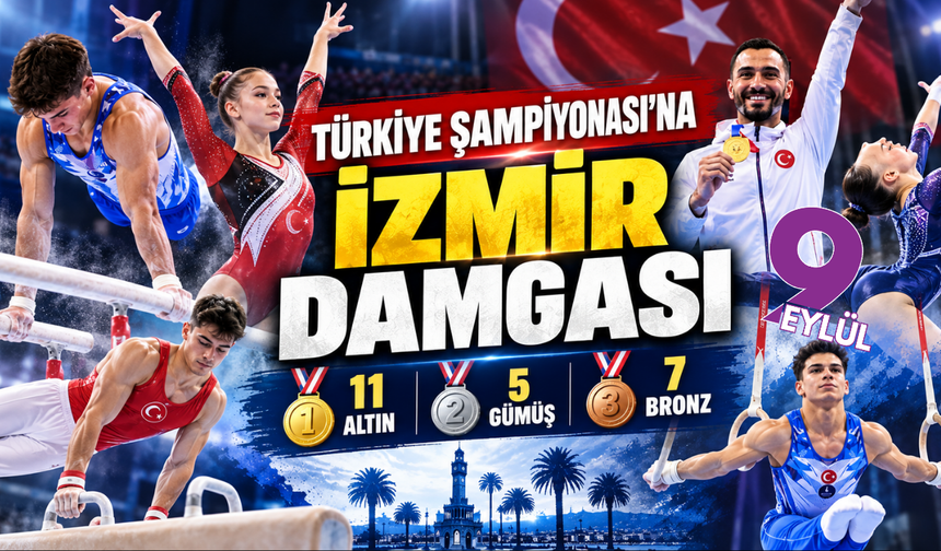 İzmirli cimnastikçiler Ankara’da şov yaptı: Madalyaları topladılar