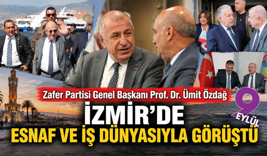 Zafer Partisi lideri Ümit Özdağ, esnaf ve iş dünyasıyla görüştü