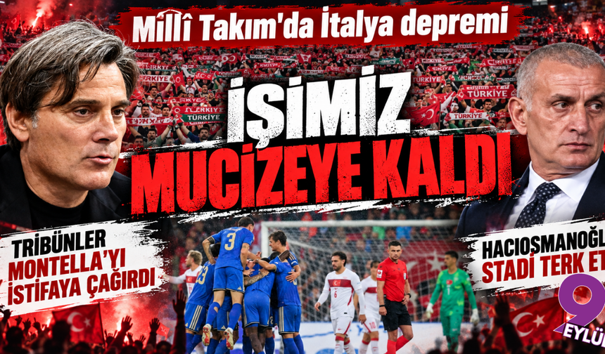 Millî Takım'da İtalya depremi: Tribünler istifaya çağırdı, Hacıosmanoğlu stadı terk etti