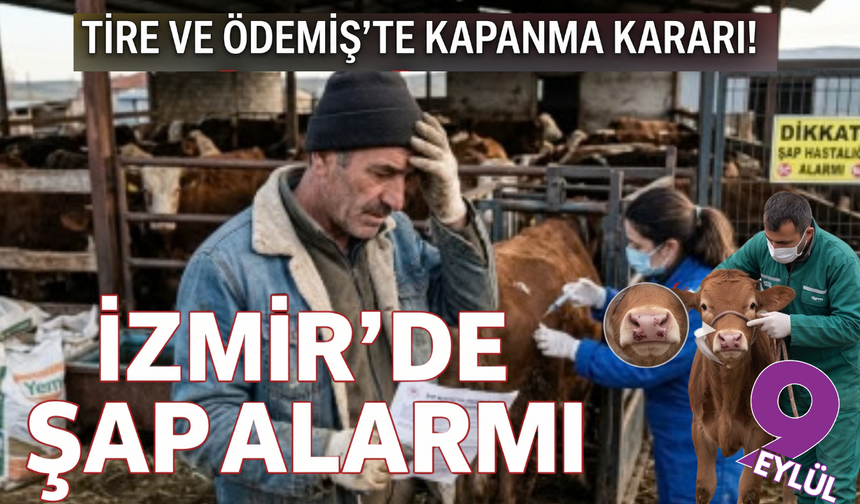İzmir’de şap alarmı: Ödemiş ve Tire'de hayvan pazarları kapatıldı