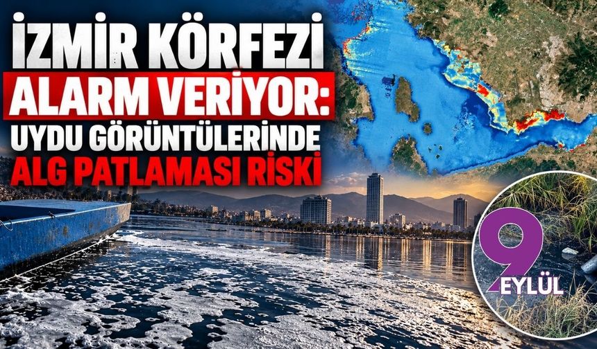 İzmir Körfezi alarm veriyor: Uydu görüntülerinde alg patlaması riski