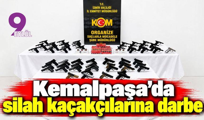 Kemalpaşa'da silah kaçakçılarına darbe