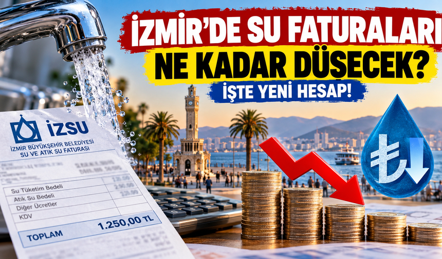 İzmir'de su faturaları ne kadar düşecek? İşte yeni hesap!
