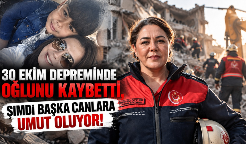 30 Ekim depreminde oğlunu kaybetti, şimdi başka canlara umut oluyor!