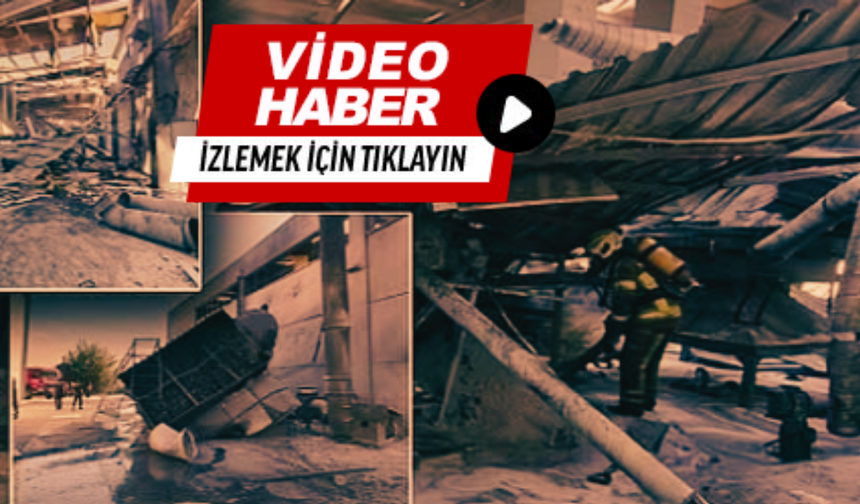 İzmir’de patlama anı kamerada