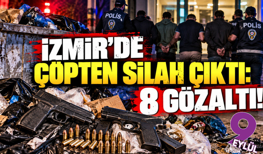 İzmir'de çöpten silah çıktı!