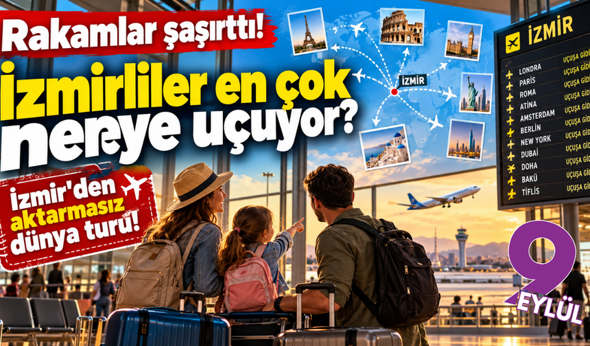İzmirliler en çok nereye uçuyor? İşte zirvedeki ülkeler!