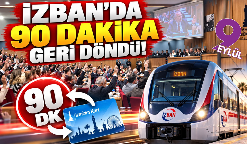 İZBAN'da 90 dakika geri döndü!