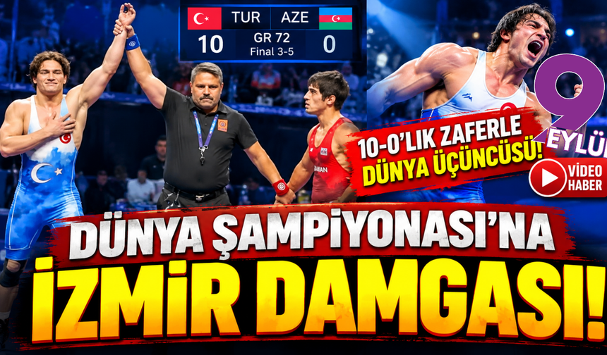 İzmirli güreşçi dünya üçüncüsü!