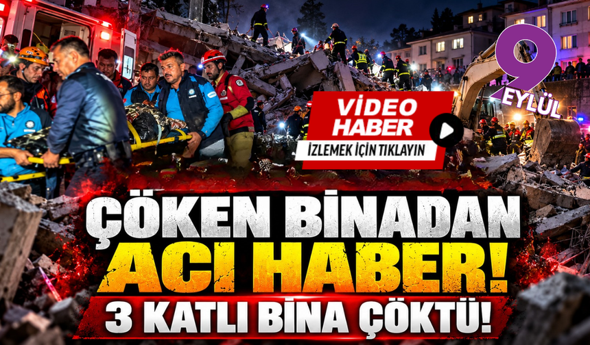 Zonguldak'taki çöken binadan acı haber geldi!