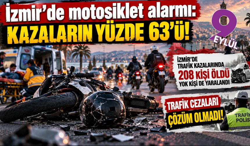 İzmir'de motosiklet alarmı: Kazaların yüzde 63'ü!