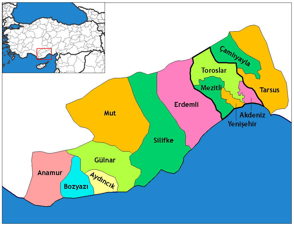 Mersin'in ilçeleri nelerdir?